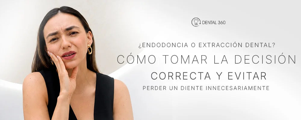 Odontólogo evaluando si un paciente necesita endodoncia o extracción dental